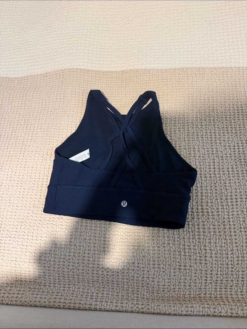 lululemon athletica Navy High-Neck Sports Bra